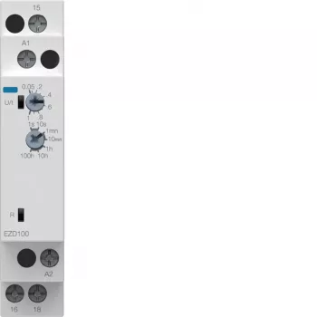 Hager EZD100 višenamjenski vremenski relej 24-240V AC/DC, 10 funkcija, 1 CO kontakt, za DIN tračnicu