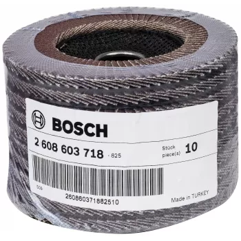 Bosch X431 standardna lepezasta brusna ploča za metal, ravna, 125 mm, granulacija 80, nosač od stakloplastike 2608603718