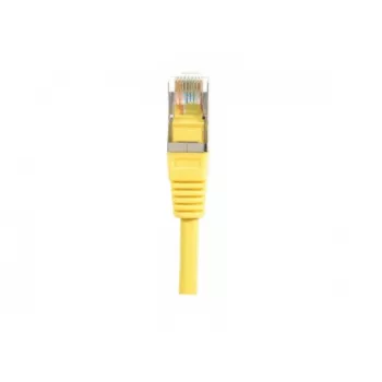 EXERTIS CONNECT Cat.5e F/UTP Patch Cable, Yellow, 0.5 m, Slim Bend Protection 847161