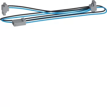 HAGER KU9S80YE KNX Y kabel, crno-plavi, 1 utikač na 2 utičnice, 0,8 m