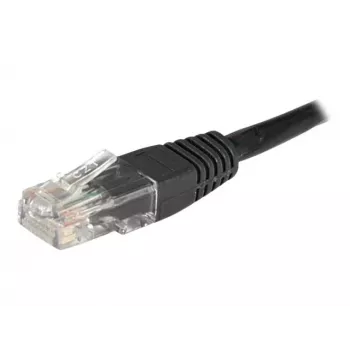 EXERTIS CONNECT Cat6 U/UTP patch kabel, 1m, crni, RJ45, zaštita jezička 246772