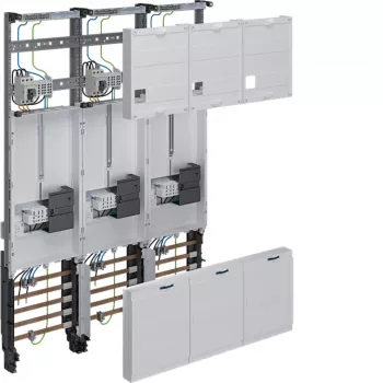 HAGER kompletni ormar za brojila 3-točkasti Universal Hessen 1050mm 3 polja ZL34C4N