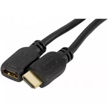 EXERTIS CONNECT High Speed HDMI produžni kabel, pozlaćen, HDMI Type-A utikač na utičnicu, 1,0 m 128395
