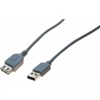 EXERTIS CONNECT USB 2.0 produžni kabel, USB-A utikač na USB-A utičnicu, 2,0 m, crni 532508