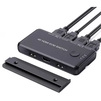 Exertis Connect mini KVM preklopnik, 2 porta, HDMI / USB (060182)