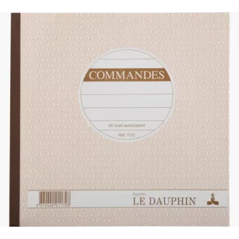 Le Dauphin Manifold Commandes blok narudžbenica, 210 x 210 mm, dvodijelni samokopirni, 50 kompleta, bijelo/žuto (1172D)