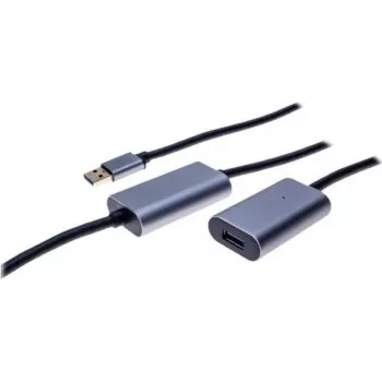 EXERTIS CONNECT aktivni USB 3.0 produžni kabel 10m, USB-A utikač na USB-A utičnicu, 5 Gbit/s, crni 149264