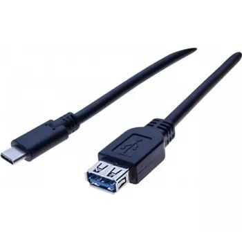 EXERTIS CONNECT USB-C na USB-A adapter kabel, 50 cm, crni 150319