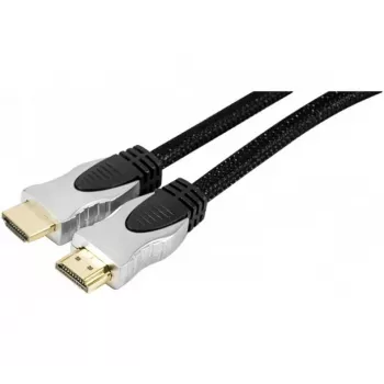EXERTIS CONNECT High-Speed HDMI kabel s Ethernetom, pozlaćeni, pleteni plašt, 3,0 m, crni 127911