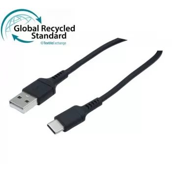 Exertis Connect USB 2.0 kabel, 60W, USB-A na USB-C, crni, 1,0 m (532555)