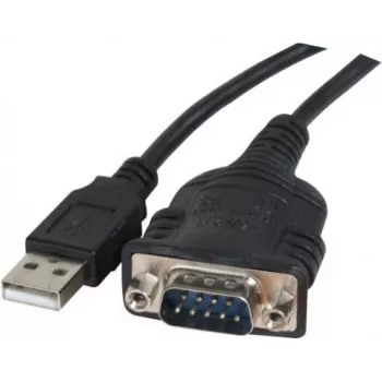 Exertis Connect 040341 USB Type-A na DB-9 RS-232 serijski adapter kabel, 1 m, crni