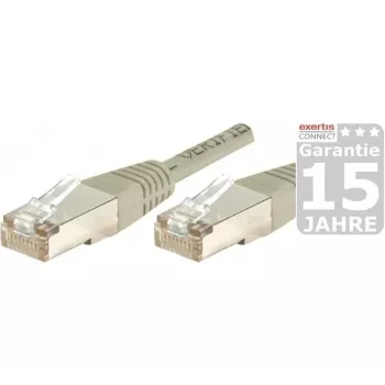 Exertis Connect 847100 Cat5e F/UTP mrežni patch kabel, 1m, sivi