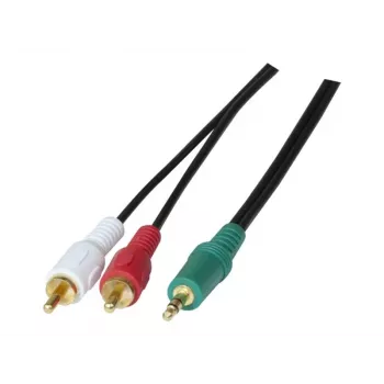 Exertis Connect 108791 audio kabel 3 m 3,5 mm na 2 x RCA utikač crni