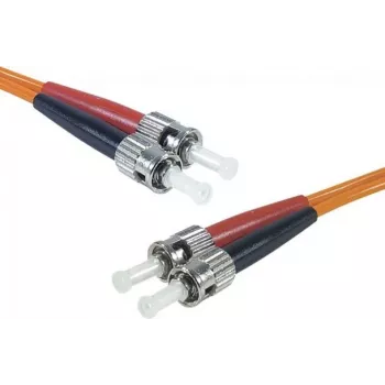 Exertis Connect 1m ST/UPC na ST/UPC OM2 Duplex Multimode optički patch kabel, LSZH, narančasti 392711