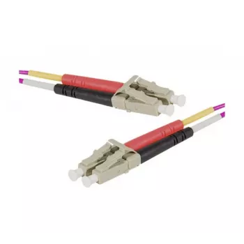Exertis Connect OM4 optički patch kabel LC Duplex na LC Duplex, 50/125 µm, Erika Violett, 0,5 m 392780