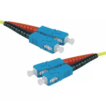 Exertis Connect HD optički patch kabel, OS2 Singlemode, SC Duplex na SC Duplex, UPC, žuti, 15 m 392877