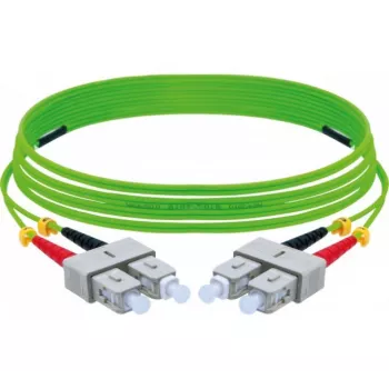 EXERTIS CONNECT OM5 SC Duplex na SC Duplex optički patch kabel, 50/125 µm, UPC, limeta zelena, 1 m, 392901