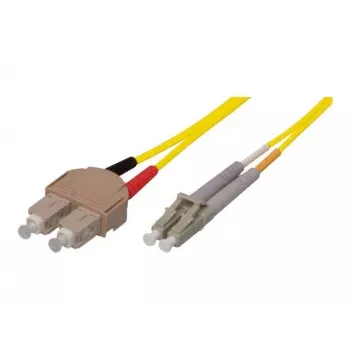 TECLINE OS2 Single-mode optički patch kabel SC Duplex na LC Duplex, 9/125 µm, UPC, LSZH, žuti, 7,5 m 39989607