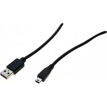 Exertis Connect USB 2.0 kabel, USB-A utikač na Mini-USB Type-B utikač, 5,0 m, crni 532418