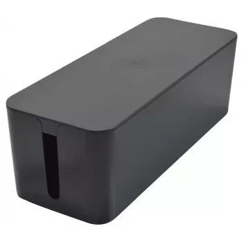 Exertis Connect velika kutija za upravljanje kabelima za produžne kabele, crna, 400 x 160 x 135 mm 573424