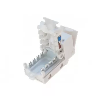TECLINE RJ45 Keystone Jack, Cat.6 UTP, bez alata, bijeli 272883