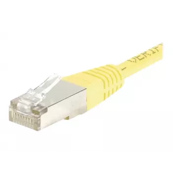 EXERTIS CONNECT Cat.6 F/UTP patch kabel, žuti, 10 m, Slim Bend Protection 245560