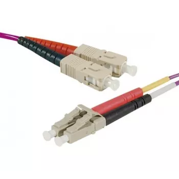 EXERTIS CONNECT OM2 optički patch kabel, 50/125 µm, SC Duplex na LC Duplex, UPC, narančasti, 10 m 392686