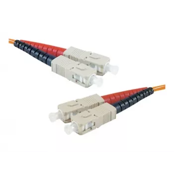 EXERTIS CONNECT OM2 SC Duplex optički patch kabel, 50/125 µm, LSZH, narančasti, 5 m 392694