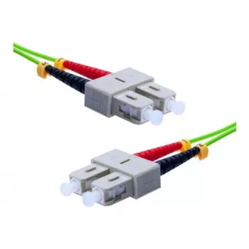 EXERTIS CONNECT OM5 SC Duplex na SC Duplex optički patch kabel, 50/125 µm, UPC, limeta zeleni, 2 m 392902