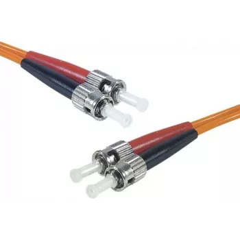 Exertis Connect ST/UPC na ST/UPC multimode Duplex optički patch kabel, OM2 50/125µm, LSZH, narančasti, 10m 392716