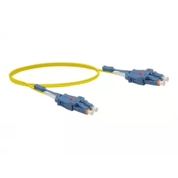 Exertis Connect LC/UPC na LC/UPC Uniboot single-mode OS2 Duplex optički patch kabel, 1m, žuti 392931