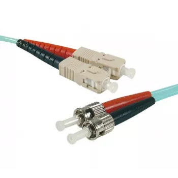 Exertis Connect HD OM3 optički patch kabel, 50/125 µm, 2x ST na SC duplex, aqua, 15 m 392767