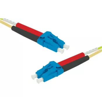 EXERTIS CONNECT OS2 LC duplex na LC duplex UPC optički patch kabel, 9/125 µm, žuti, 15 m 392847