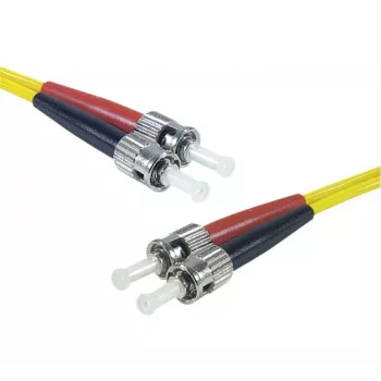 EXERTIS CONNECT optički patch kabel Eco, OS2 jednomodni, duplex ST/UPC na ST/UPC, žuti, 1,0 m 392891