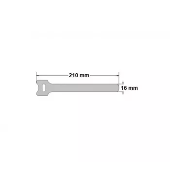 Exertis Connect set čičak vezica za kabele, 210 mm x 16 mm, 15 komada, 5 boja (crna, plava, zelena, žuta, crvena)