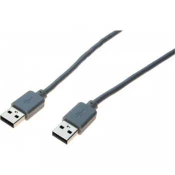 exertis Connect USB 2.0 data link kabel, USB-A na USB-A, sivi, 1,8 m 532502