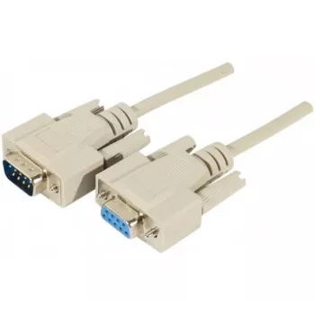 EXERTIS CONNECT D-Sub 9-Pin serijski produžni kabel, utikač na utičnicu, 10 m, crni 580261