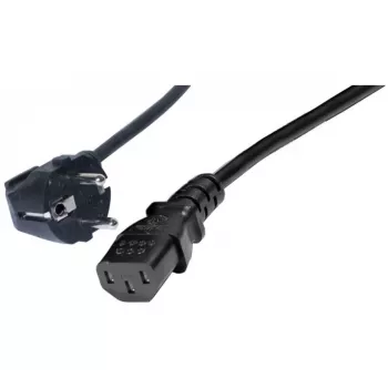 Exertis Connect zakrivljeni Schuko na IEC-C13 strujni kabel, 1 m, crni 808008