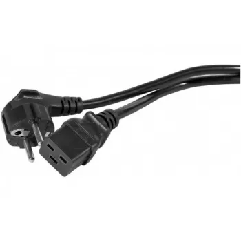 EXERTIS CONNECT 16 A kutni Schuko na ravni C19 kabel za napajanje, 3 m, crni 808018