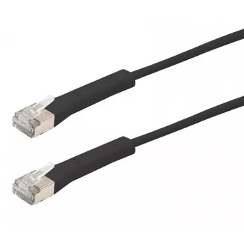 Exertis Connect RJ45 Patch kabel, Cat. 6A, F/FTP, kutni, bez halogena, crni, 2,0 m (854014)