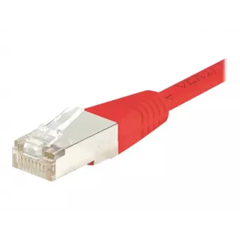 EXERTIS CONNECT Cat6 F/UTP Patch kabel, crveni, 50m, slimline zaštita od savijanja 853351