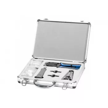EXERTIS CONNECT mrežni set alata s RJ45 utikačima u aluminijsko-plastičnoj kutiji (818082)