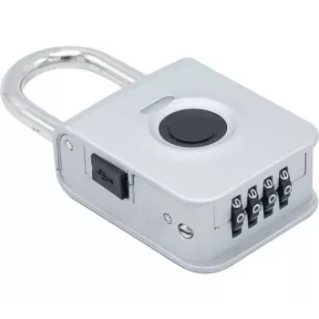 EXERTIS CONNECT lokot s otiskom prsta i 4-znamenkastom kombinacijom – legura cinka, IP65, punjivi (594500)