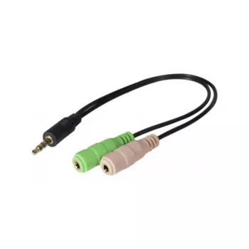 Exertis Connect CTIA adapter za slušalice - 3,5mm TRRS na dual TRS (razdjelnik za slušalice/mikrofon) 721135