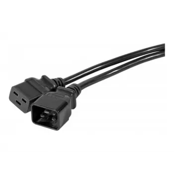 EXERTIS CONNECT produžni kabel za napajanje C20 na C19, 2m, crni, 808002