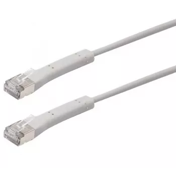 Exertis Connect RJ45 patch kabel, Cat. 6A, F/FTP, kutni, bez halogena, sivi, 0,3 m (854306)