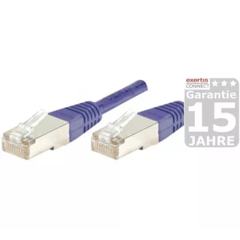 EXERTIS CONNECT Cat.6 S/FTP PiMF patch kabel, ljubičasti, 3,0 m, Slim Snagless Boot 854457