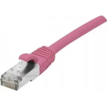 EXERTIS CONNECT Cat 6A S/FTP patch kabel, ružičasti, 15 m, Slim Strain Relief 854383