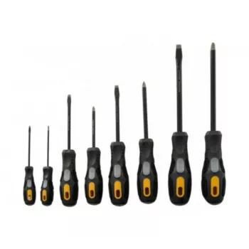 EXERTIS CONNECT 8-dijelni set odvijača s ravnom i križnom glavom, protuklizne ergonomske ručke 815571
