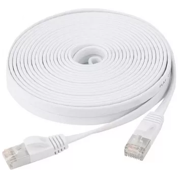 EXERTIS CONNECT plosnati U/FTP CAT.6 patch kabel, bijeli, 10 m 845061